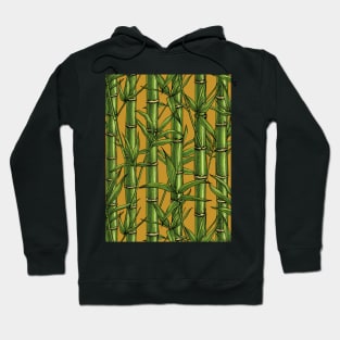 Bamboo forest on mustard Hoodie